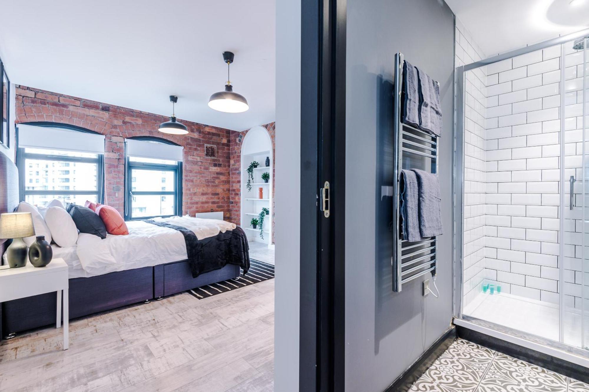 2 King Size Beds In Manhattan Styled Oversize Apartment 利兹 外观 照片